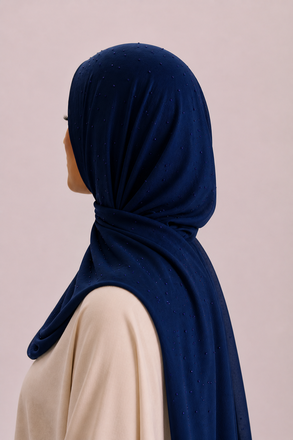 Hijab Strass - Navy