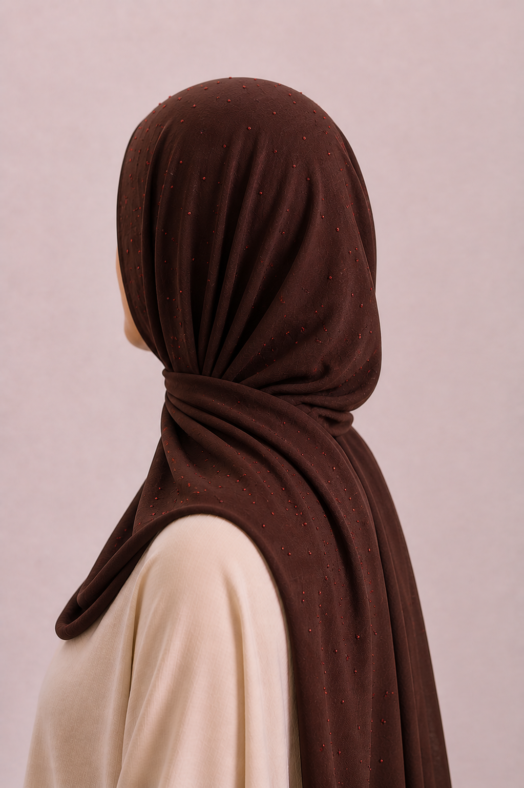 Hijab Strass - Brown
